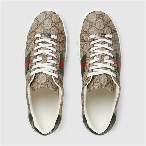 gucci ace blue stripe|Women's Gucci Ace sneaker with Web in Blue GG Canvas .